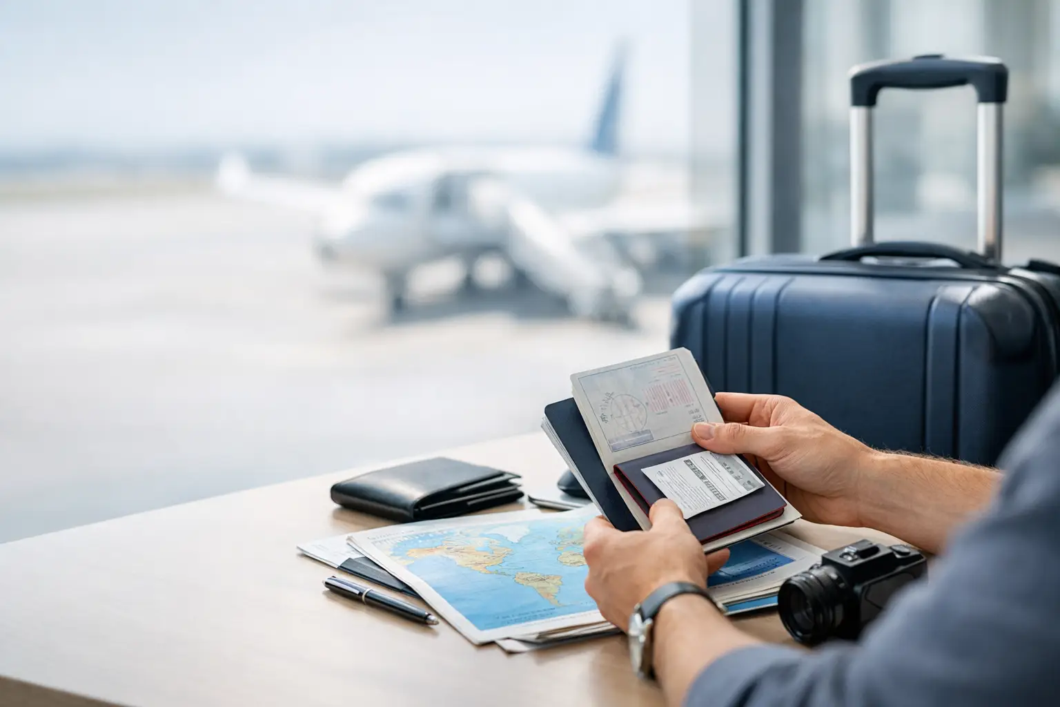 Guia de documentação para viagem internacional